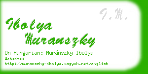 ibolya muranszky business card